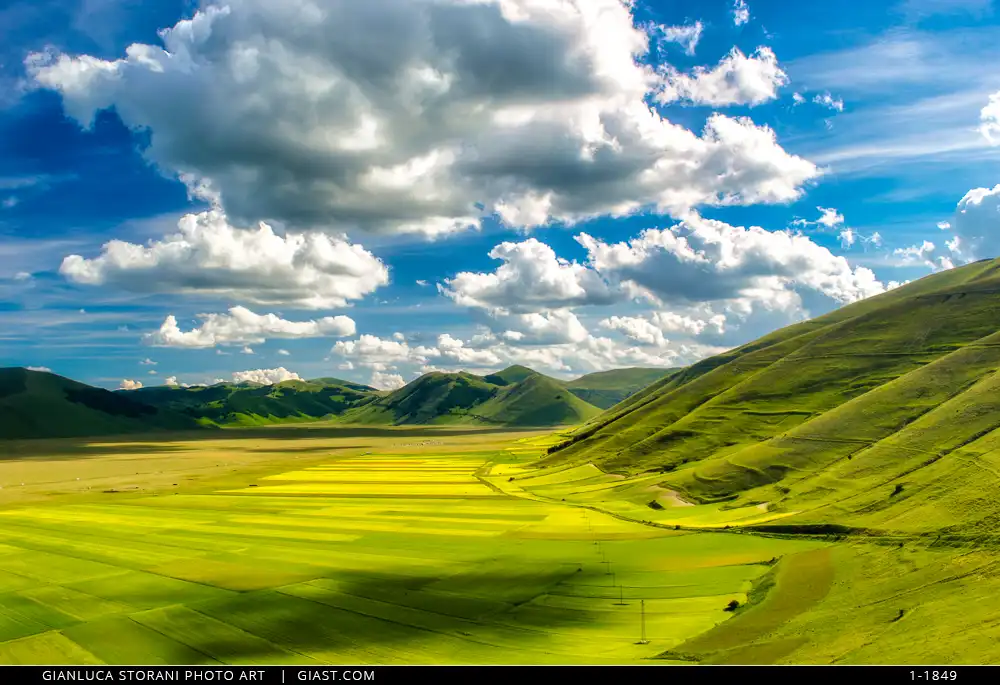 Panorama sul Pian Grande di Castelluccio