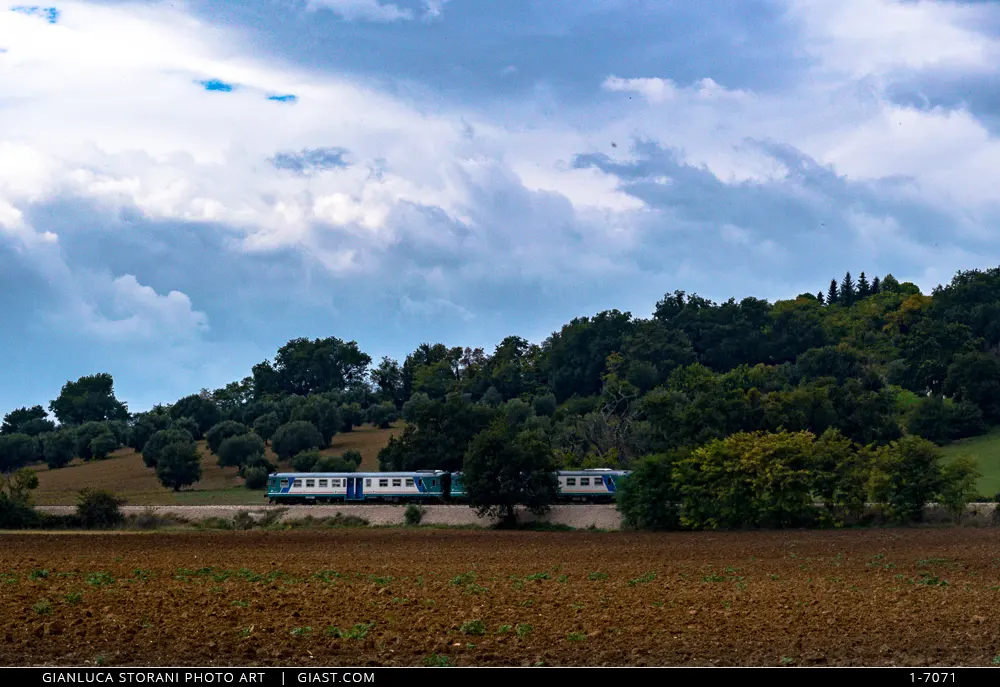 Una littorina nel paesaggio