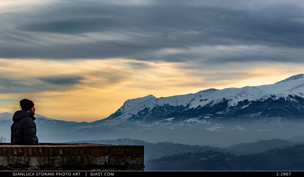 Panorama sui Sibillini da San Ginesio