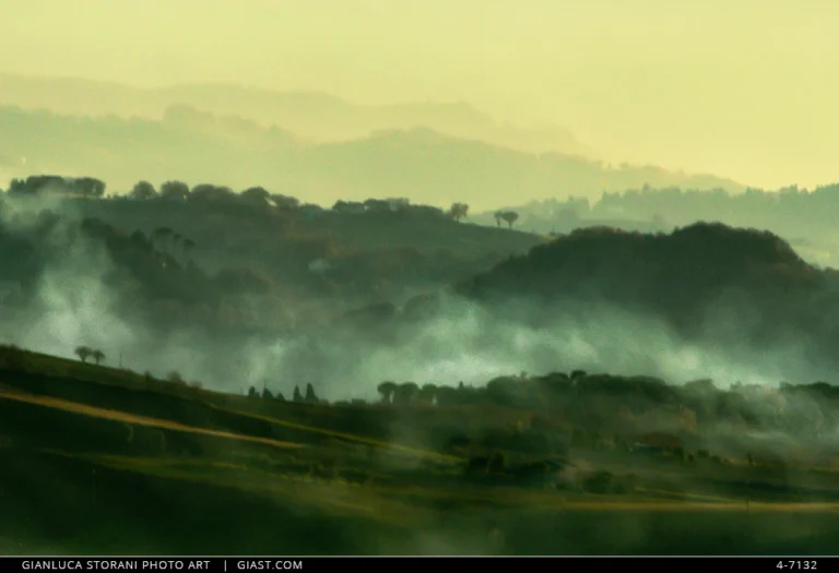 La magia della nebbia sui paesaggi marchigiani
